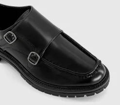 Marcus Chunky Monk Strap Shoes