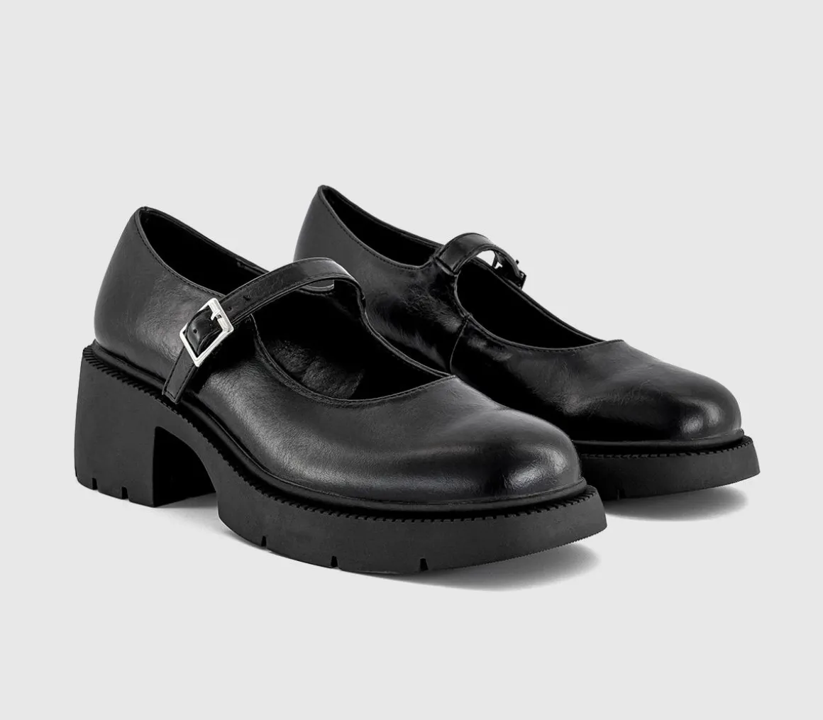Margot Chunky Heeled Mary Jane Shoes