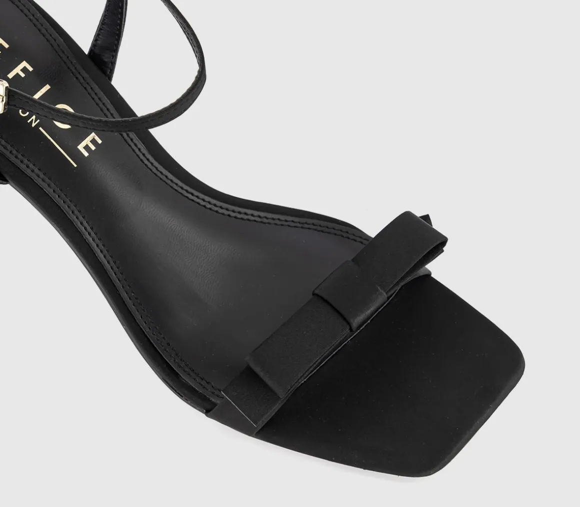 Mariah Bow Detail Heeled Sandals