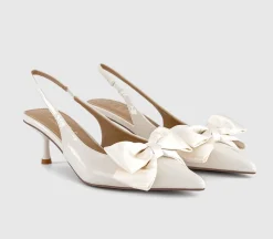Mariella Bow Slingback Court Heels