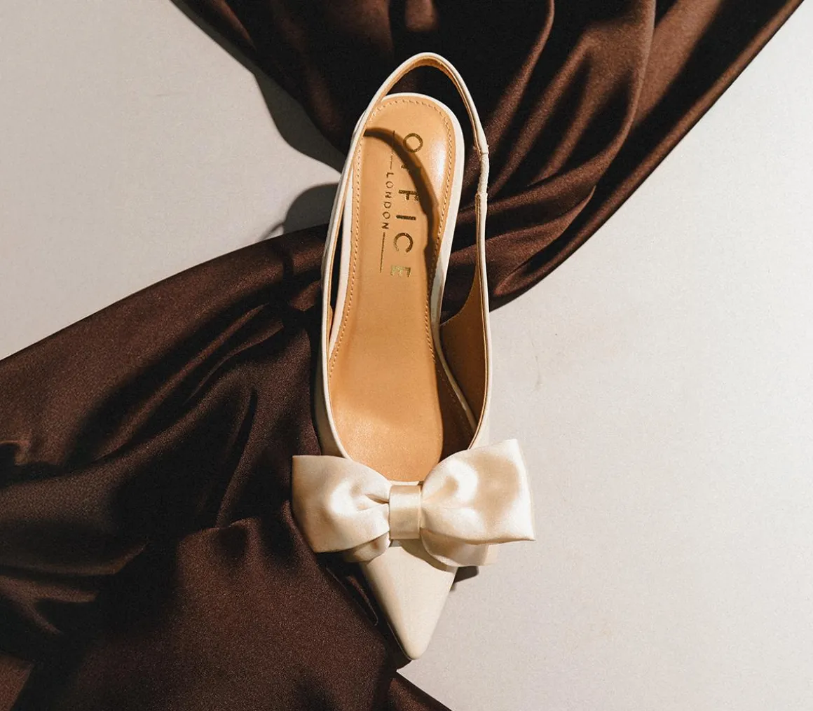 Mariella Bow Slingback Court Heels