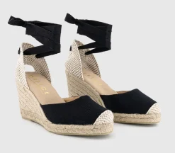 Marmalade Ankle Tie Espadrille Wedge Heels