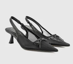 Martha Bow Trim Court Heels