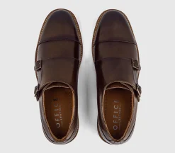 Marwood Stitched Detail Double Monk Shoes