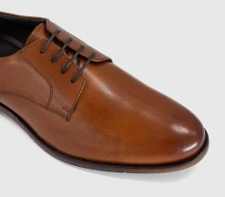 Master Plain Toe Derby Lace Up Shoes