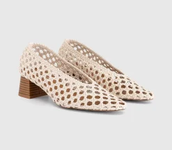 Matisse Basket Weave Stack Heels Court