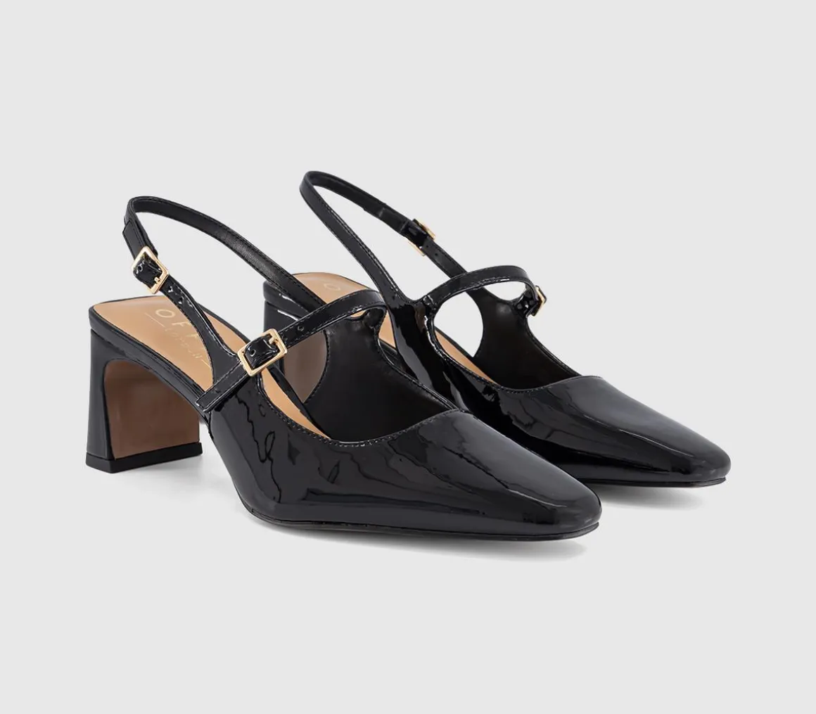 Medley Strap Detail Slim Heels Court
