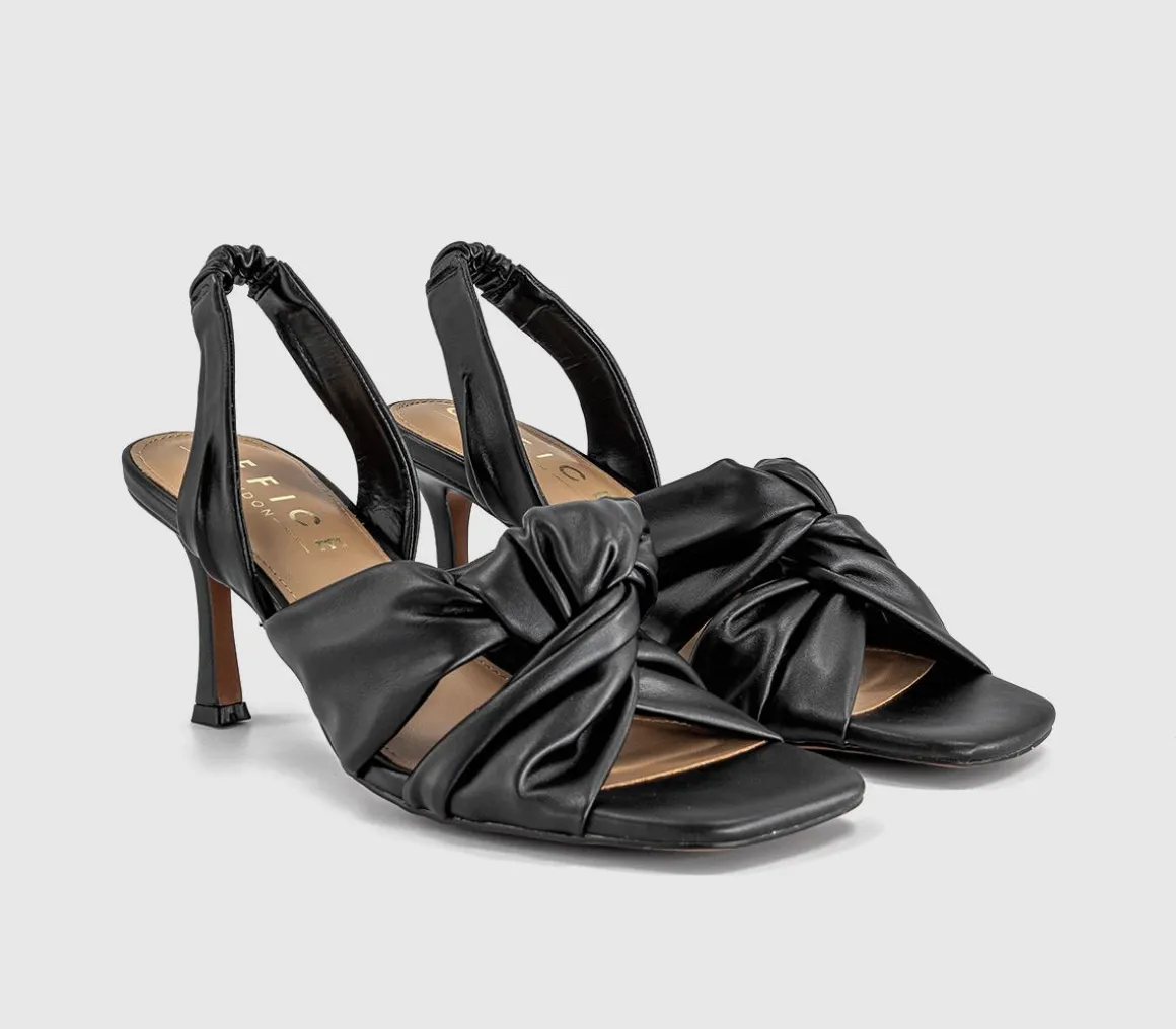 Melani Twist Front Slingback Sandals