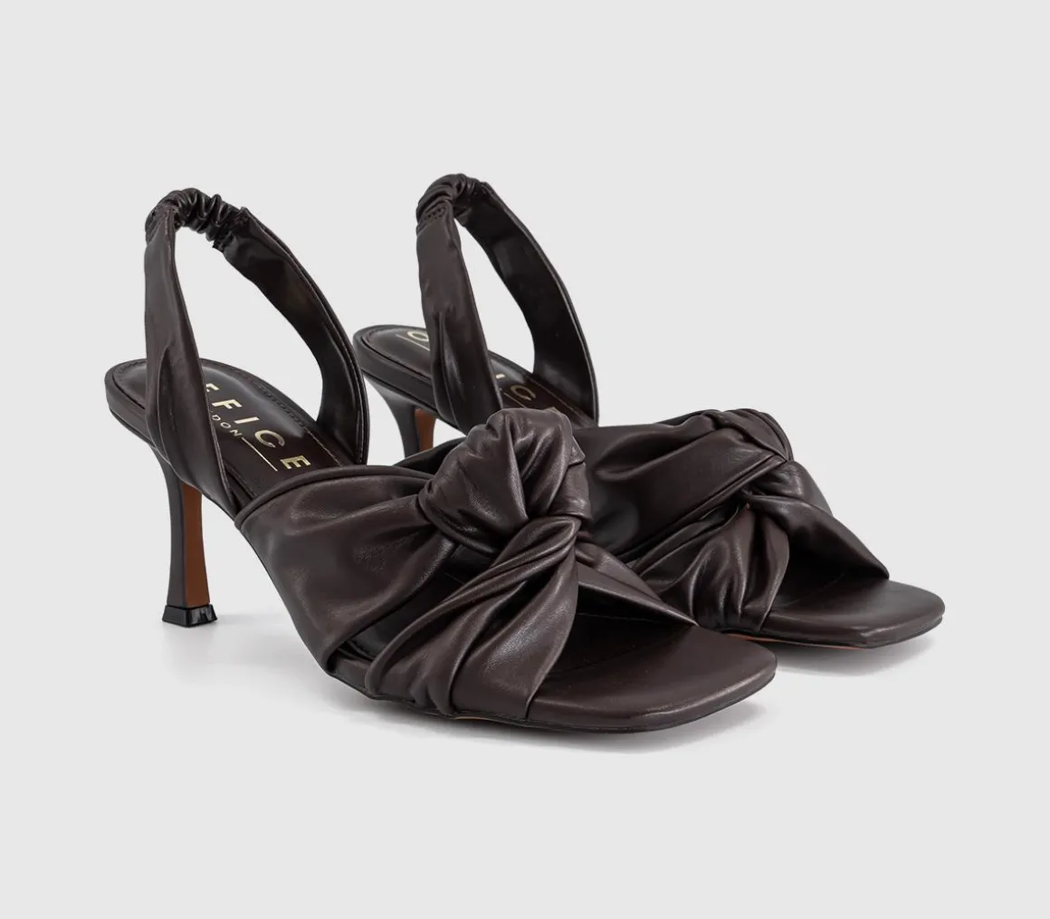 Melani Twist Front Slingback Sandals