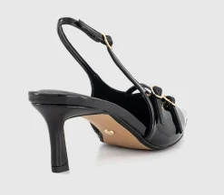 Melba Multi Strap Slingback Kitten Heels