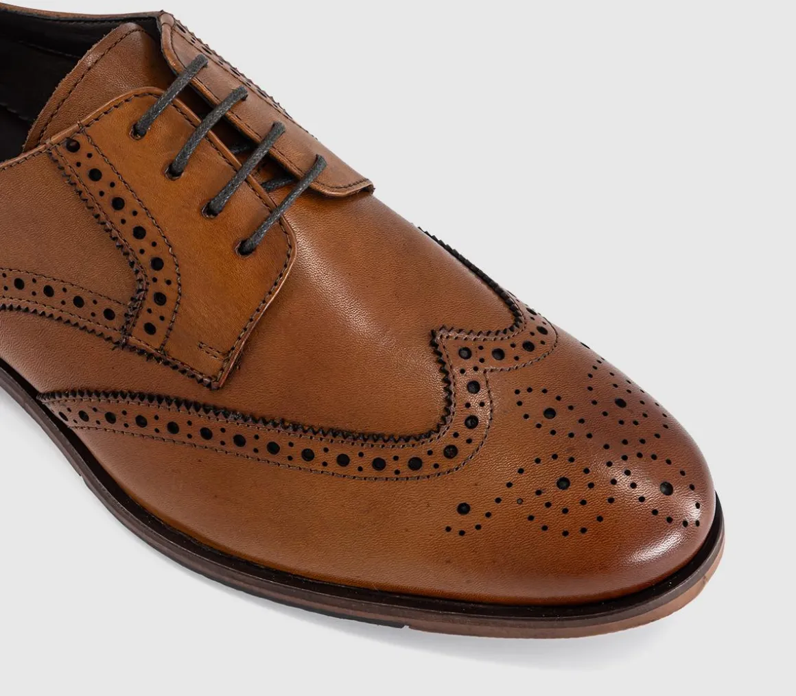 Melwin Lace Up Derby Brogue Shoes