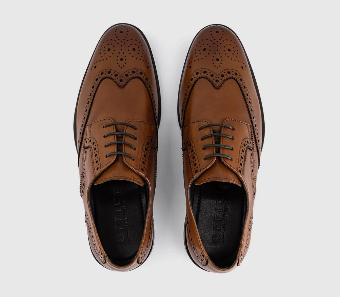 Melwin Lace Up Derby Brogue Shoes