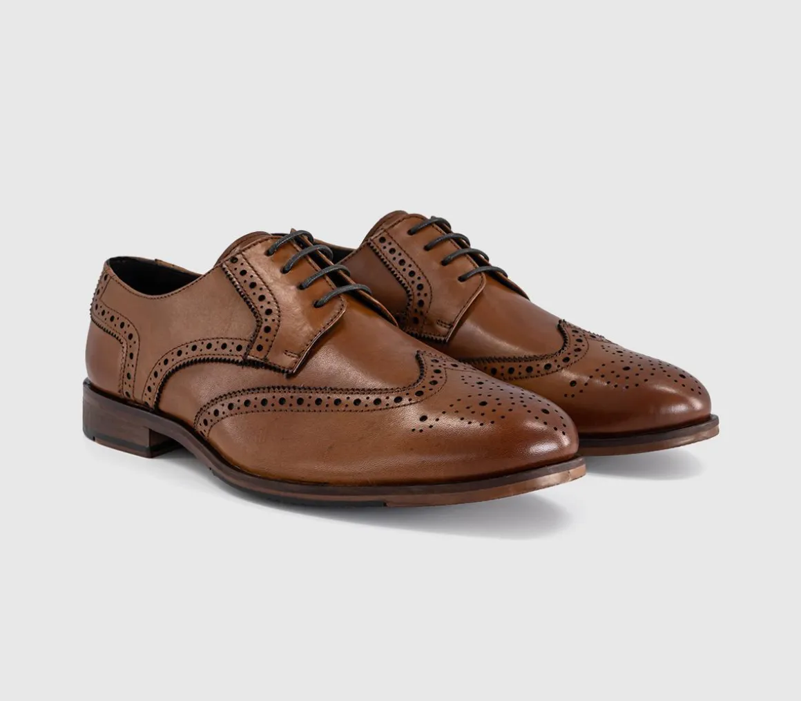 Melwin Lace Up Derby Brogue Shoes