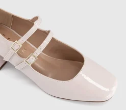 Mercy Double Strap Heeled Mary Janes
