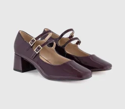 Mercy Double Strap Heeled Mary Janes