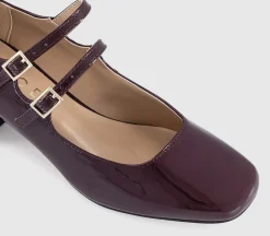 Mercy Double Strap Heeled Mary Janes