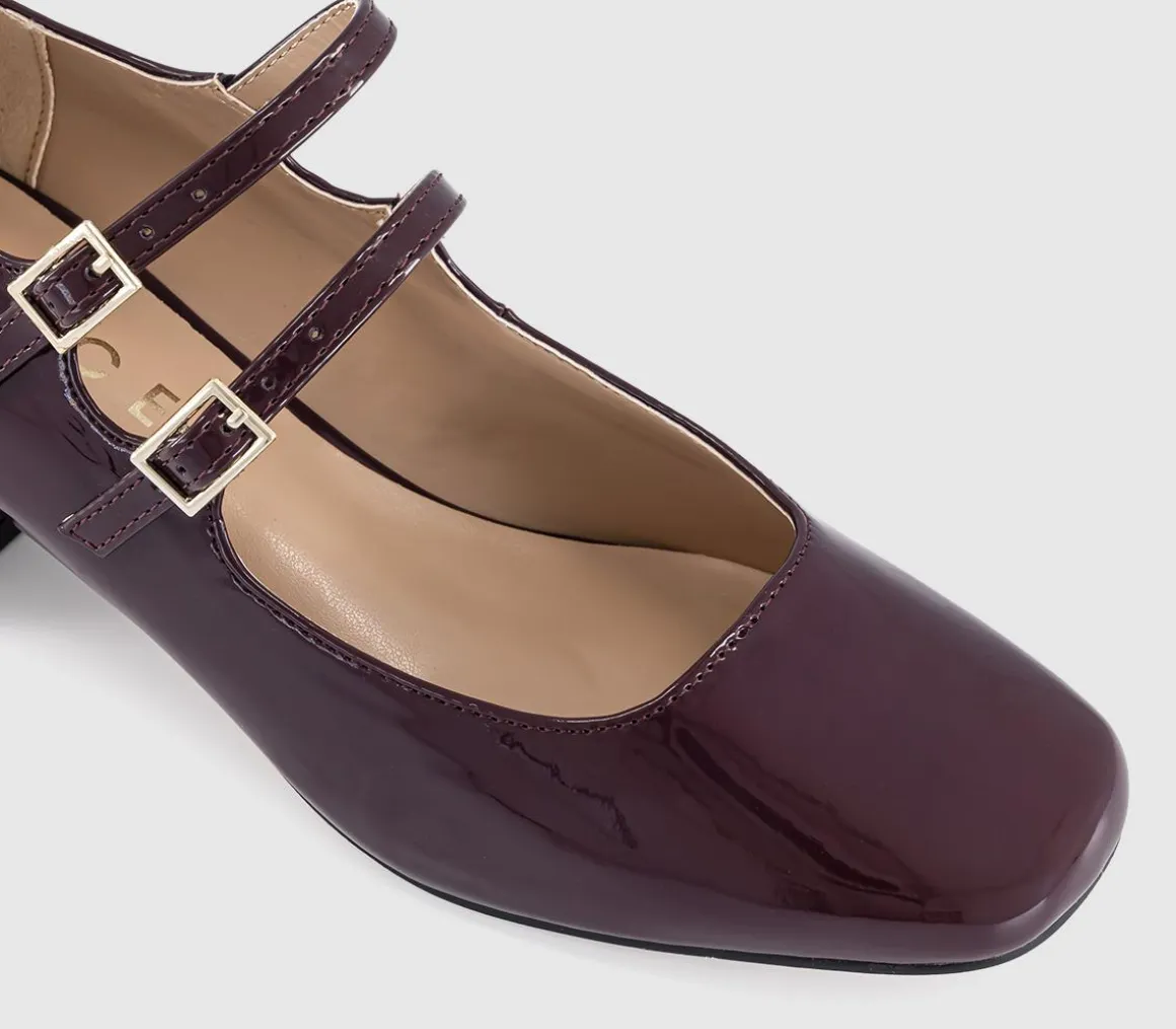 Mercy Double Strap Heeled Mary Janes