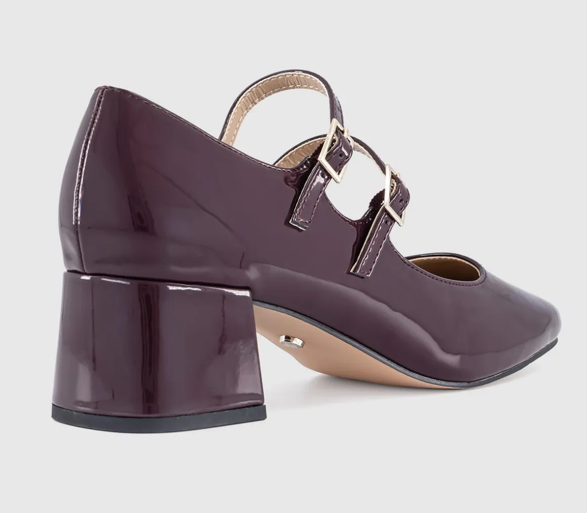 Mercy Double Strap Heeled Mary Janes