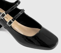 Mercy Double Strap Heeled Mary Janes