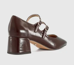 Mercy Double Strap Heeled Mary Janes