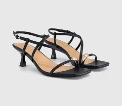 Mia Hardware Detail Heeled Sandals