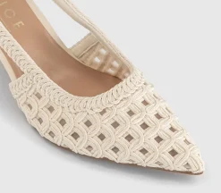 Miami Woven Slingback Heels