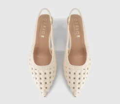 Miami Woven Slingback Heels