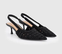 Miami Woven Slingback Heels