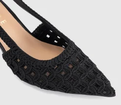 Miami Woven Slingback Heels