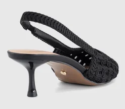 Miami Woven Slingback Heels