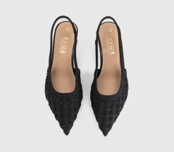 Miami Woven Slingback Heels
