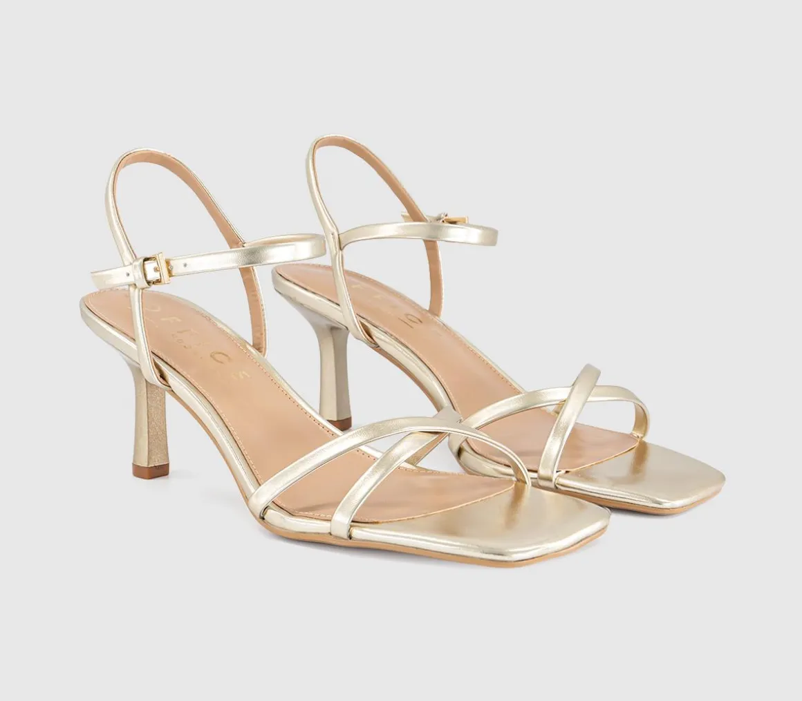 Micky Cross Over Skinny Strap Sandals