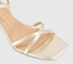 Micky Cross Over Skinny Strap Sandals
