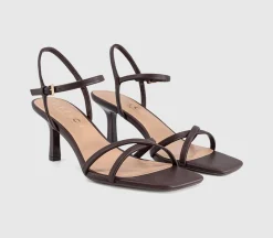 Micky Cross Over Skinny Strap Sandals