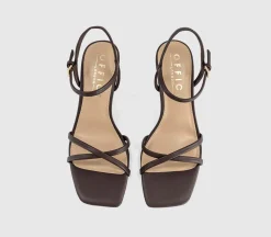 Micky Cross Over Skinny Strap Sandals