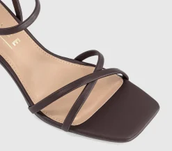 Micky Cross Over Skinny Strap Sandals