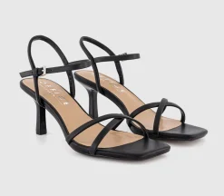 Micky Cross Over Skinny Strap Sandals