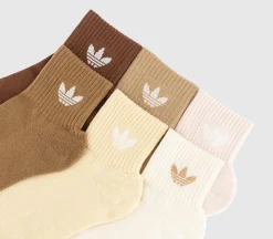 Mid Ankle Crew Socks 6 Pack