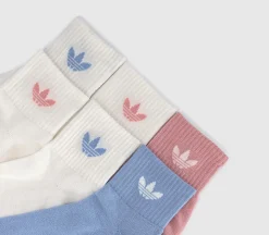 Mid Ankle Crew Socks 6 Pack