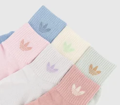 Mid Ankle Crew Socks 6 Pack