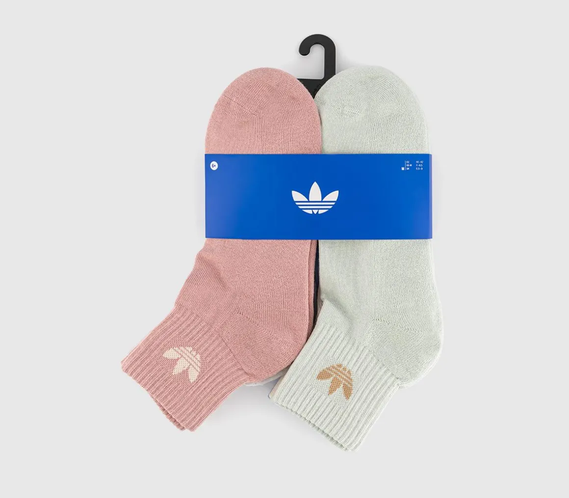Mid Ankle Crew Socks 6 Pack