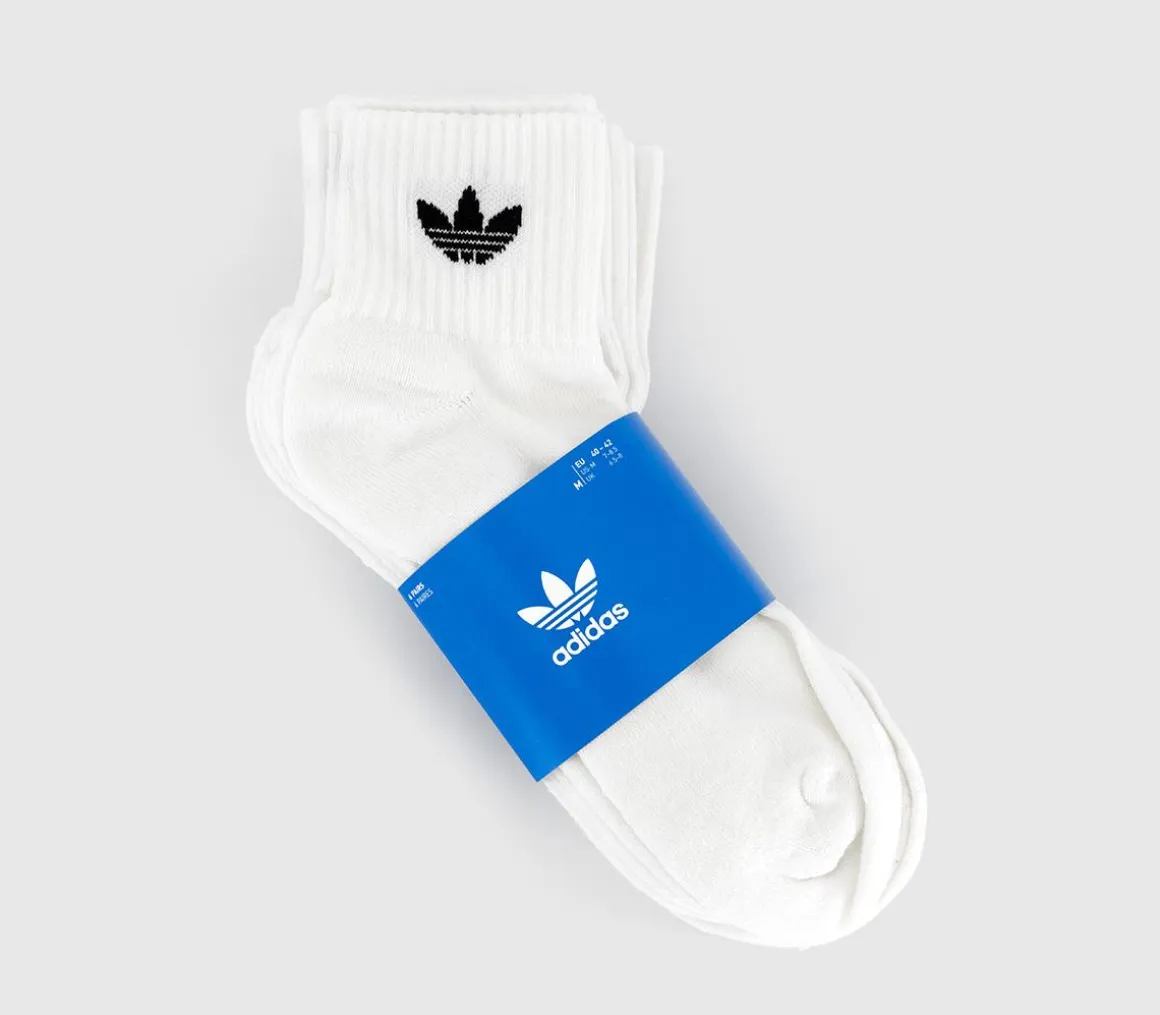 Mid Ankle Crew Socks 6 Pack