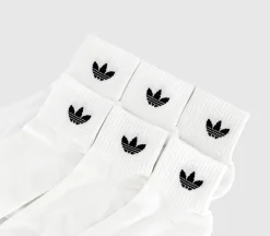Mid Ankle Crew Socks 6 Pack