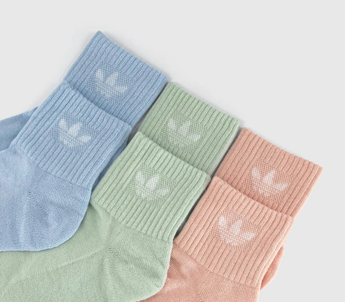 Mid Ankle Crew Socks 6 Packs