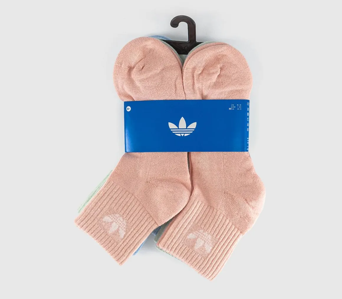 Mid Ankle Crew Socks 6 Packs