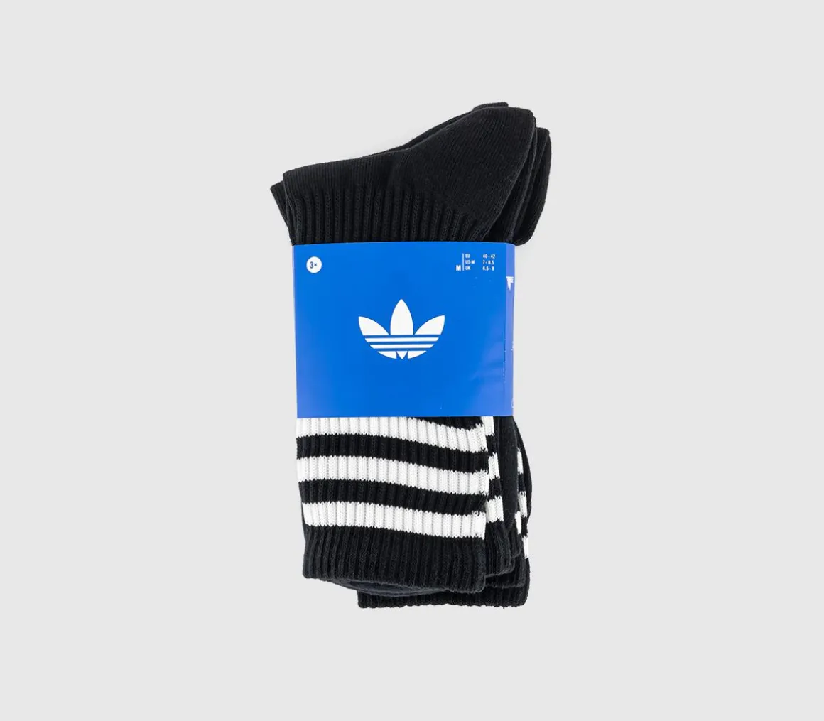 Mid Cut Crew Socks 3 Pack