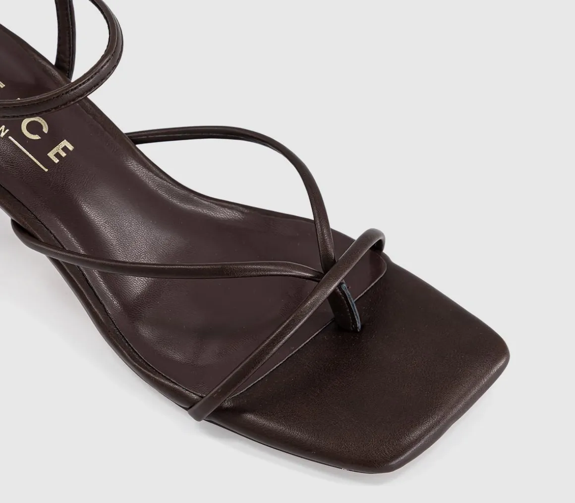 Miquita Toe Post Strappy Heeled Sandals
