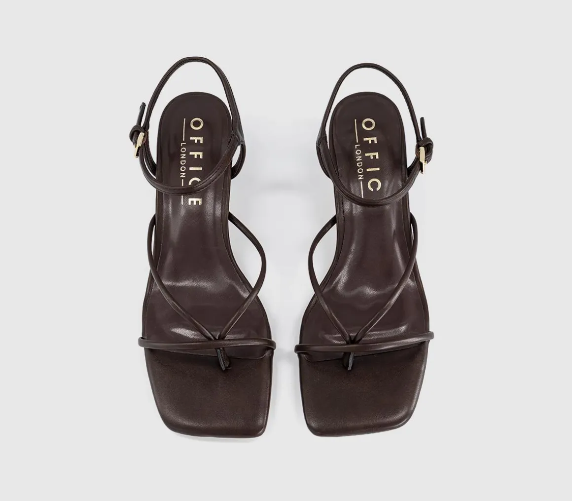 Miquita Toe Post Strappy Heeled Sandals