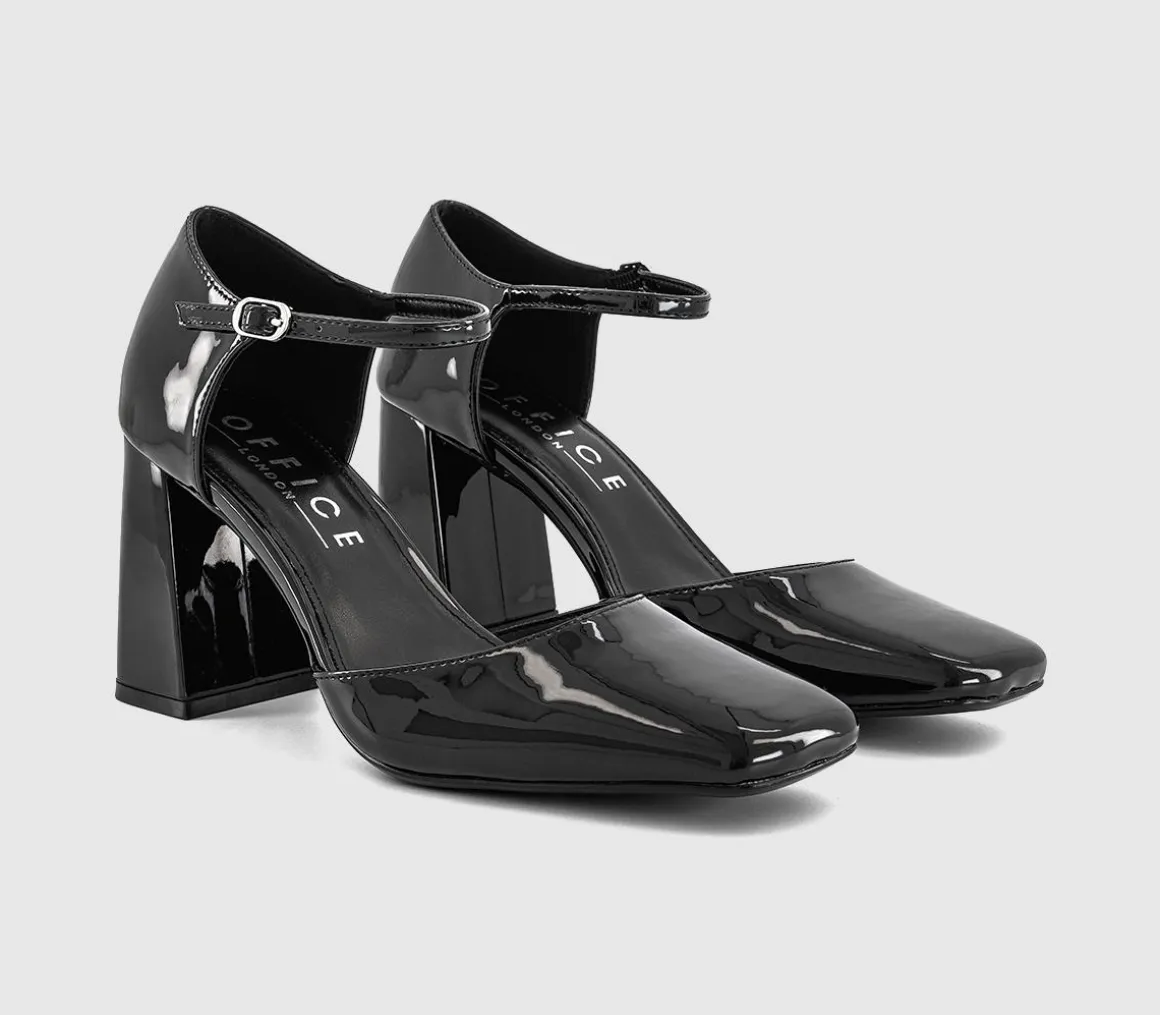 Mirelle Two Part Square Toe Block Heels