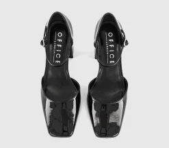 Mirelle Two Part Square Toe Block Heels